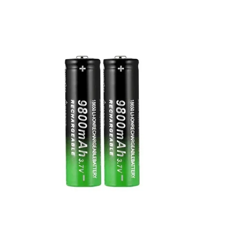 2024 New Fast Charging 18650 Battery High Quality 9800mah 3.7V 18650 Li Ion Battery Flashlight Charging Battery + Free 1-10PCS