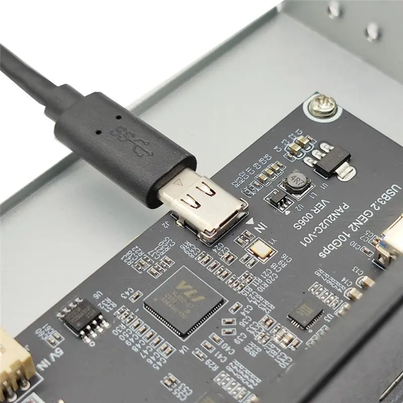 A97I-USB3.2 TYPE-C Optical Drive Panel 2X USB GEN2+2X TYPE-C 3.5-Inch 5.25-Inch HUB 19PIN To C-Port Front Back Plug 4