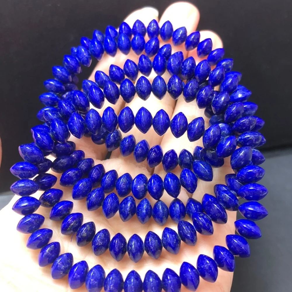 8MM Natural Lapis Lazuli Flying Saucer Bracelet Gemstone Crystal Jewelry Bangle For Women Healing Bohemia Holiday Gift 1pcs