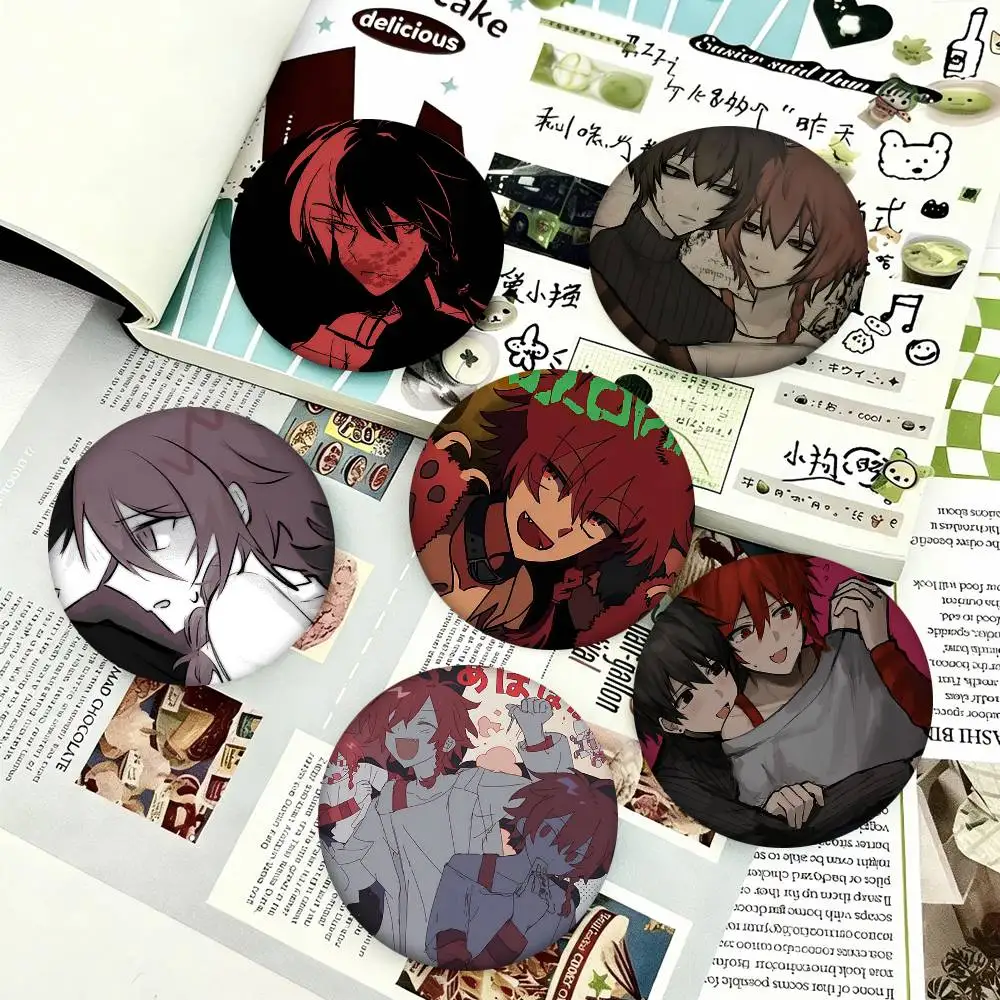 1pc Zeno Remake Anime Cartoon Style Badge Brooches On Backpack Decoration Round Enamel Pins For Accessorys