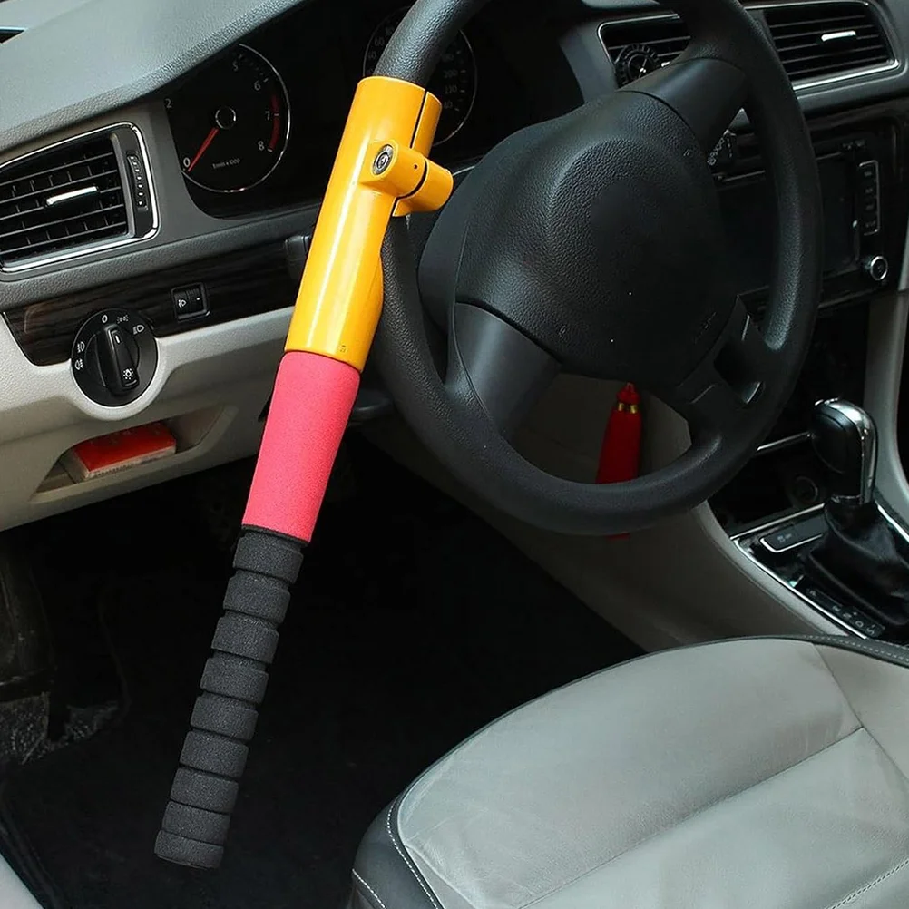 Controllers Steering Wheel Lock Cars Antitheft Device Universal Yellow Metal Travel