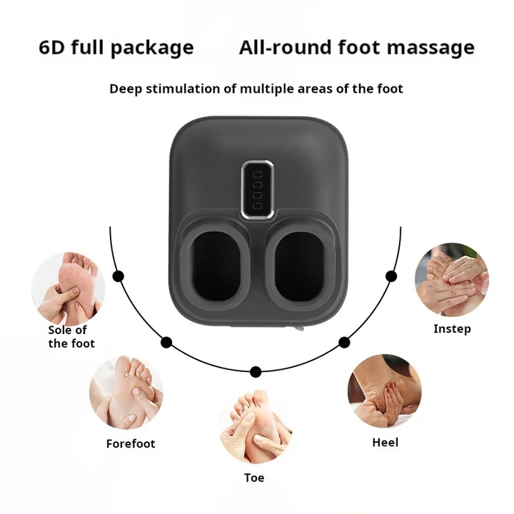 Electric Shiatsu Kneading Rolling Foot Massager with Heating Scrapping Roller Machine for Comfort and Relaxation