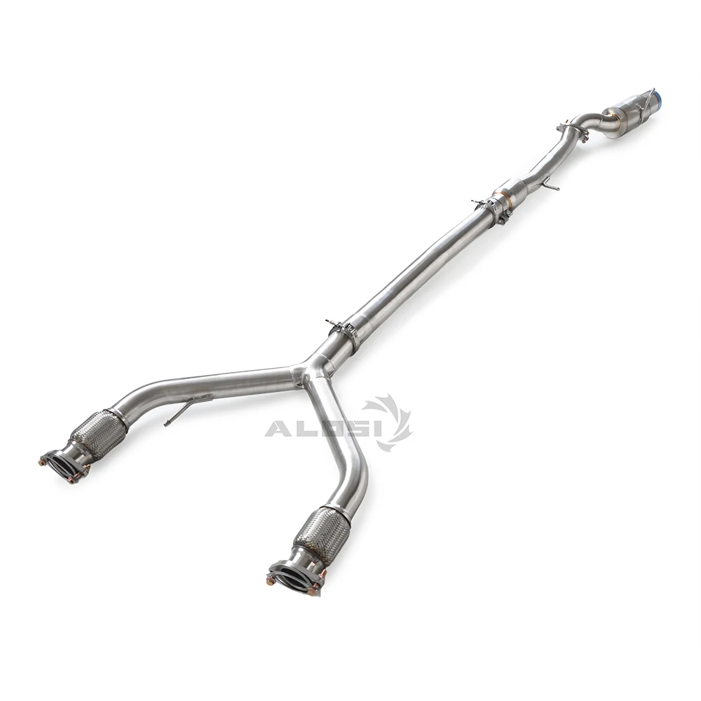 

Wholesale Catback exhaust for Infiniti Q50 2.0T 2014-2022 Large caliber pointed exhaust front Y-shaped pipe factory wholesale