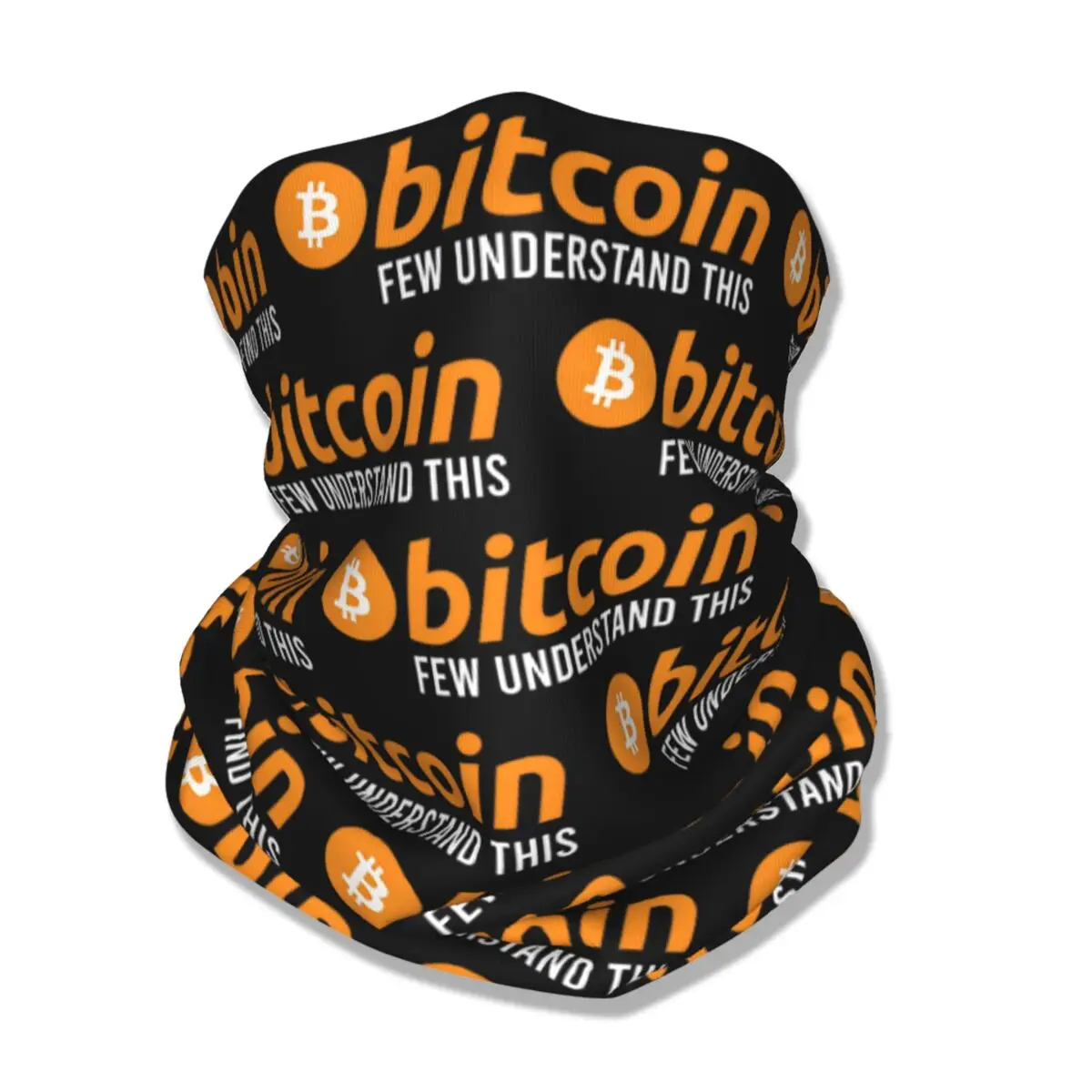 Bitcoin Few Understand This Crypto Cryptocurrency Bandana Neck Cover Printed Mask Scarf Warm Balaclava Hiking for Men Women