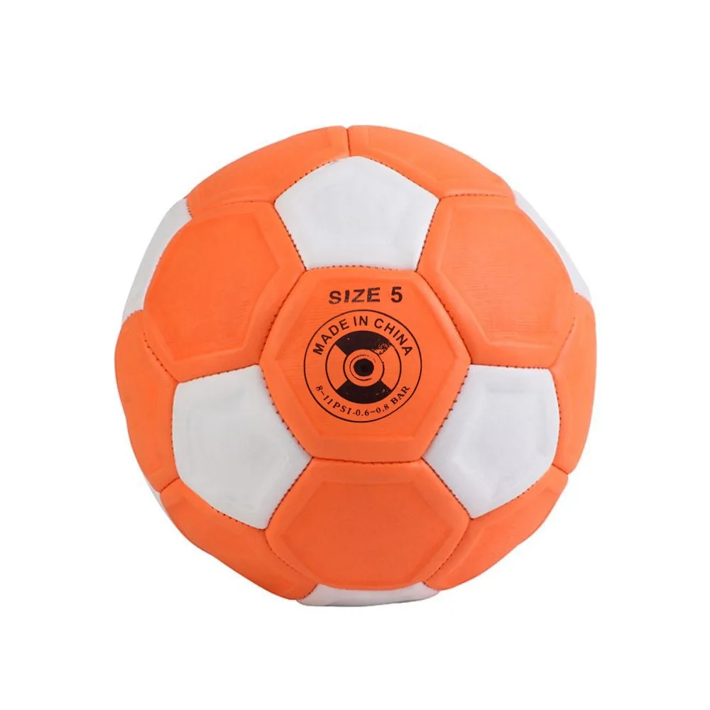 Tamaño 3/4/5 balón de fútbol curvo recreativo naranja fútbol juvenil entrenamiento líneas curvas partido de fútbol partido al aire libre