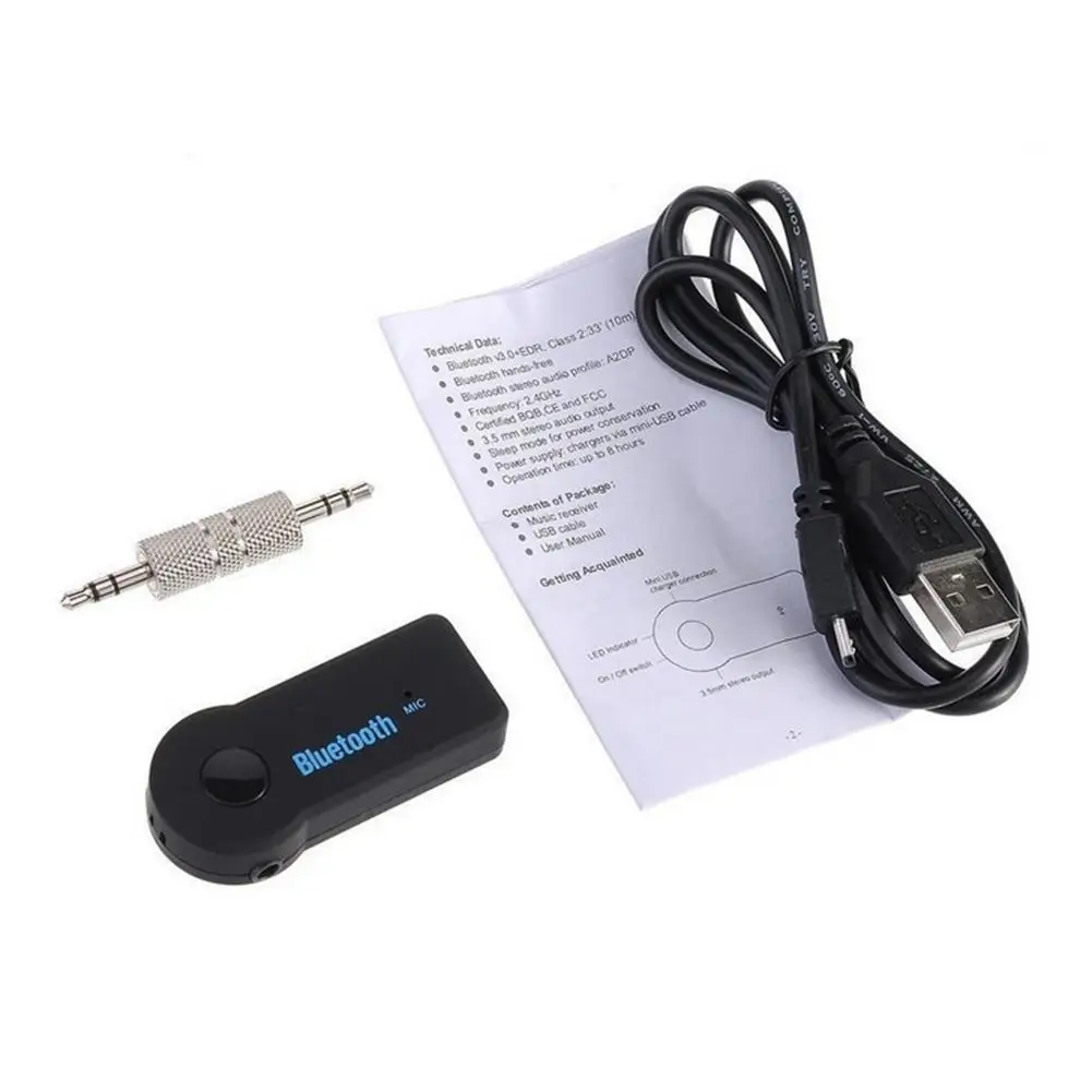 Wireless Bluetooth Receiver Transmitter Adapter 3 in 1 USB Adapter Audio Receiver Bluetooth Car Charger Car Aux for Car Kit