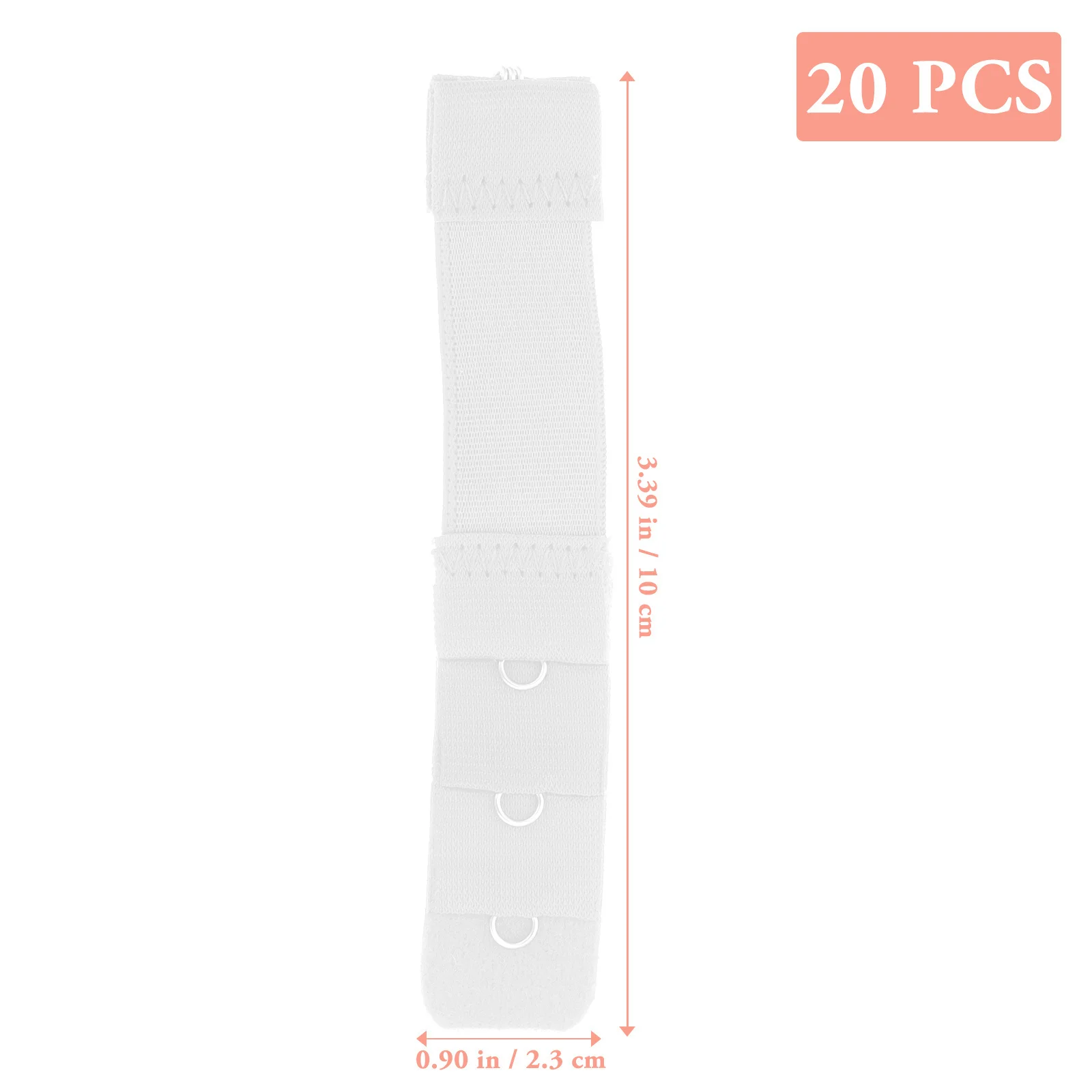 

20Pcs Women Elastic Bra Extenders 1 Hook 3 Rows Comfortable Bra Extension Buckles Underwear Accessories Underwear Accessories