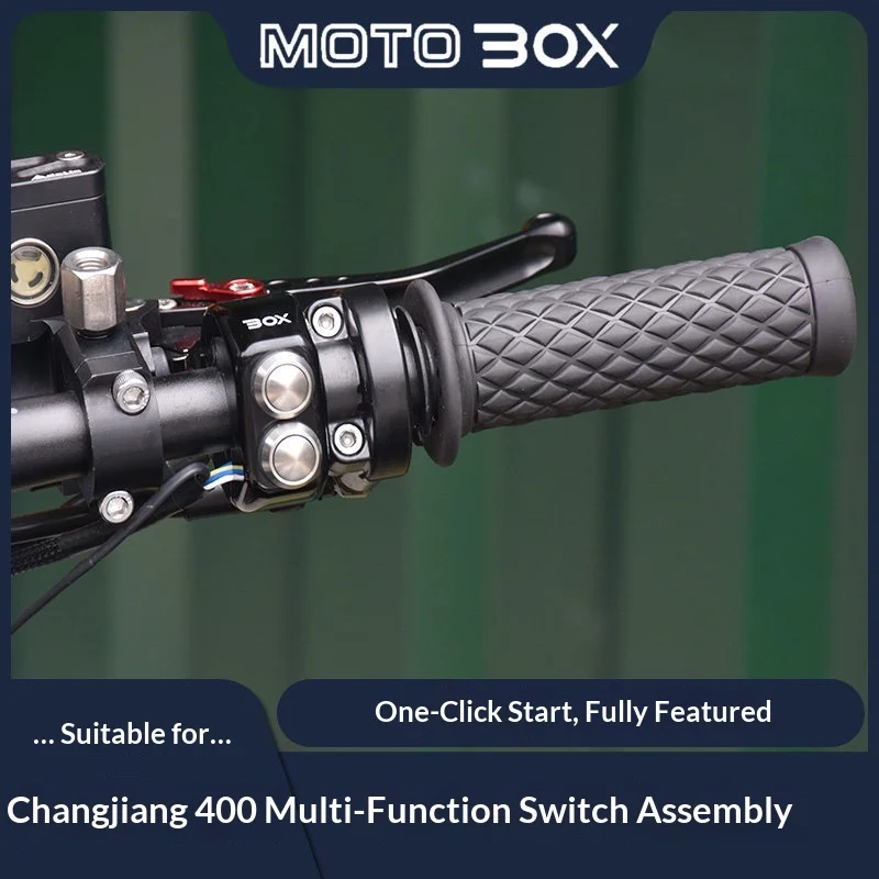 【Premium】For Changjiang 450S400/700Bobbie retro motorcycle simple switch assembly motorcycle handlebar buttons