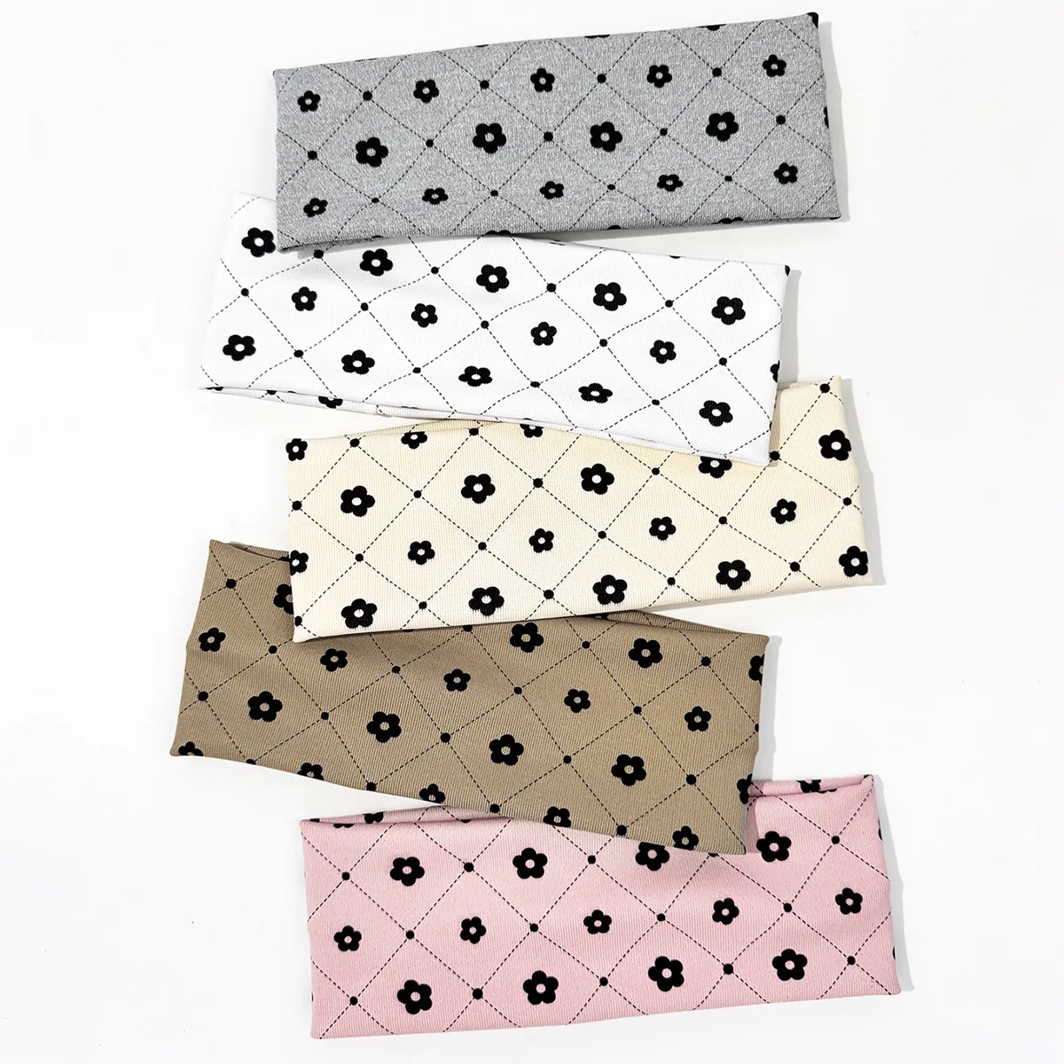 1 szt. Modna opaska do włosów z elastycznym nadrukiem kwiatowym, prosta opaska dla dziewczyn do jogi, fitnessu, biegania, sportowa, pochłaniająca pot, koreańskie nakrycie głowy dla kobiet