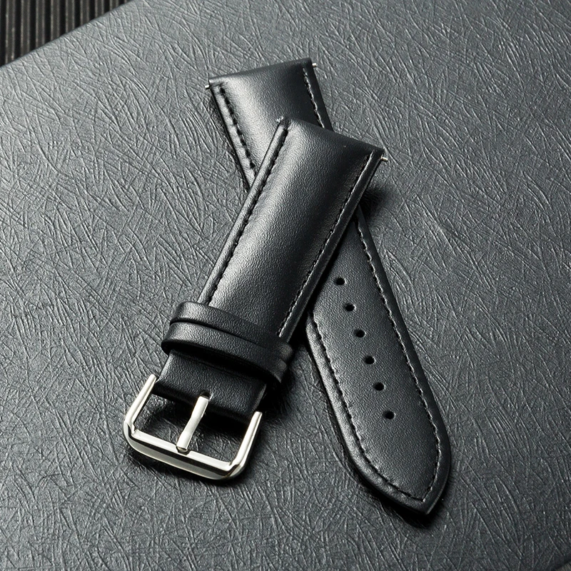 Genuine Leather Watch Bands Strap 12mm 13mm 14mm 15mm 16mm 17mm 18mm 19mm 20m 21mm 22mm 23mm 24mm Men General Watch Band Strap