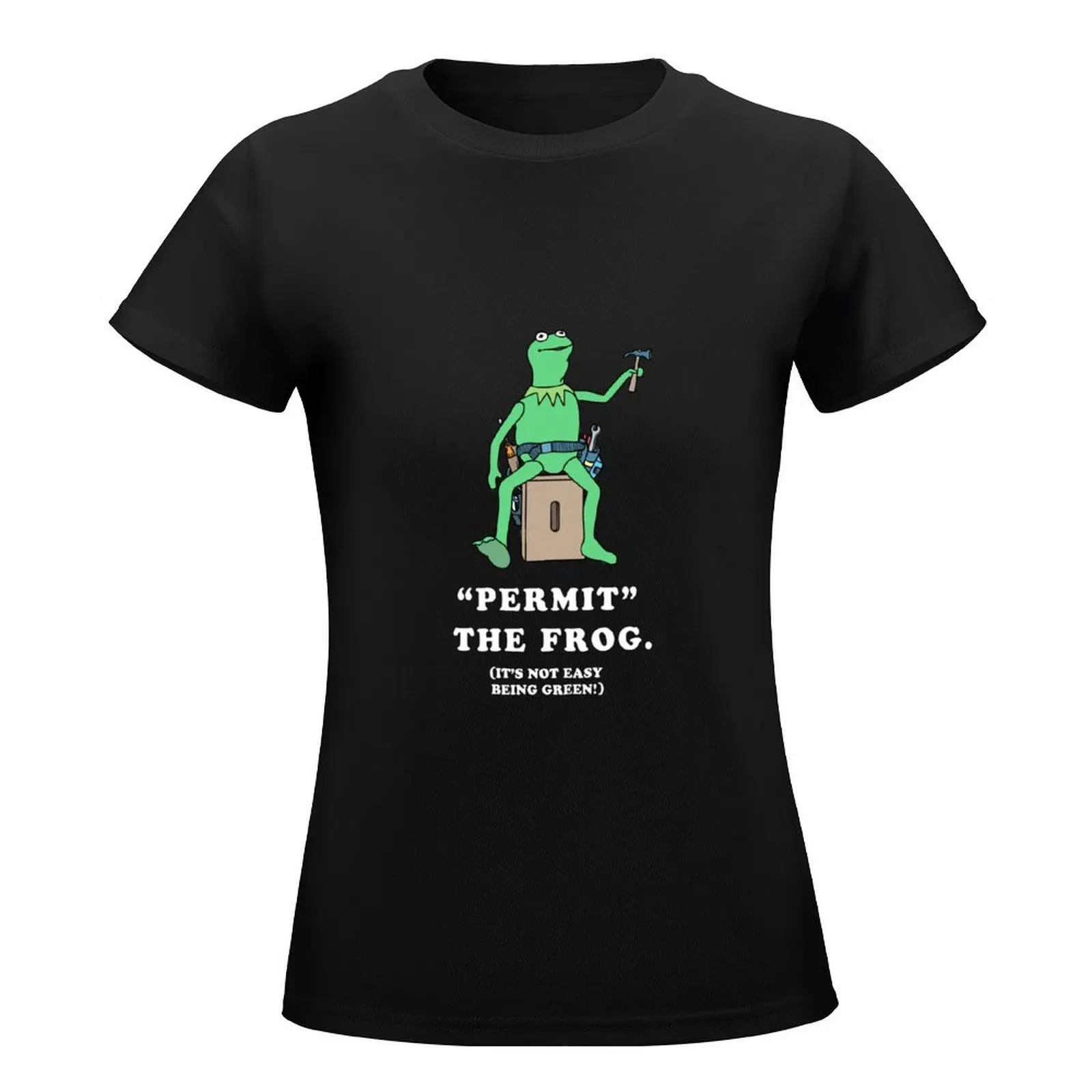 Permit The Frog. T-Shirt tees aesthetic clothes summer clothes for Women