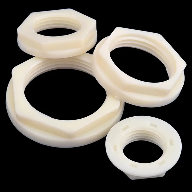1/5/10Pcs ABS Plastic Hex Nut G Thread 1/2