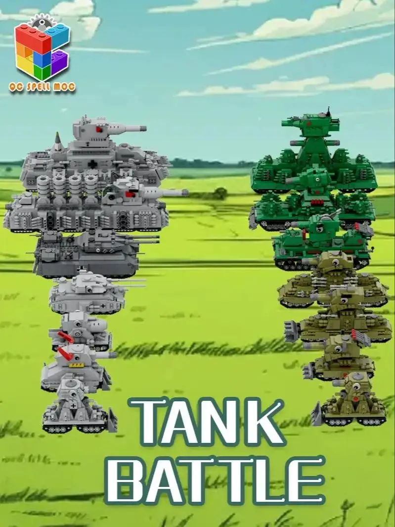 Moc KV-44 tanque de batalha landcruiser blocos de construção ww2