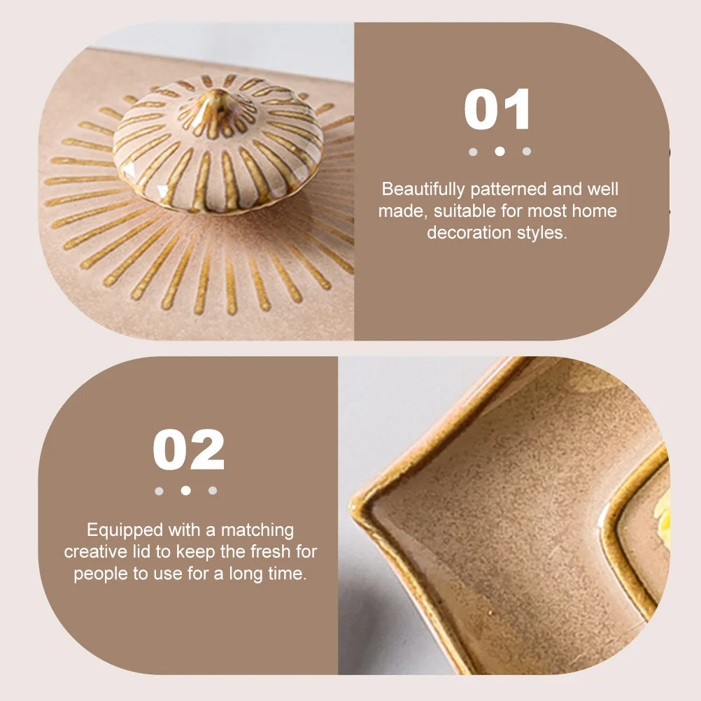 

1Set Delicate Butter Dish Beautifully Patterned Ceramic Plate Perfect Assistant Kitchen Restaurant Ceramic Butter Storage Tray