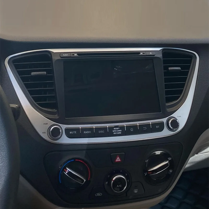 DVD Player do carro para Hyundai Accent Verna Solaris 2016 2017 2018 2019 2020, Android 14, 8G + 128GB, Wi-Fi, Bluetooth, GPS, Carplay, Rádio