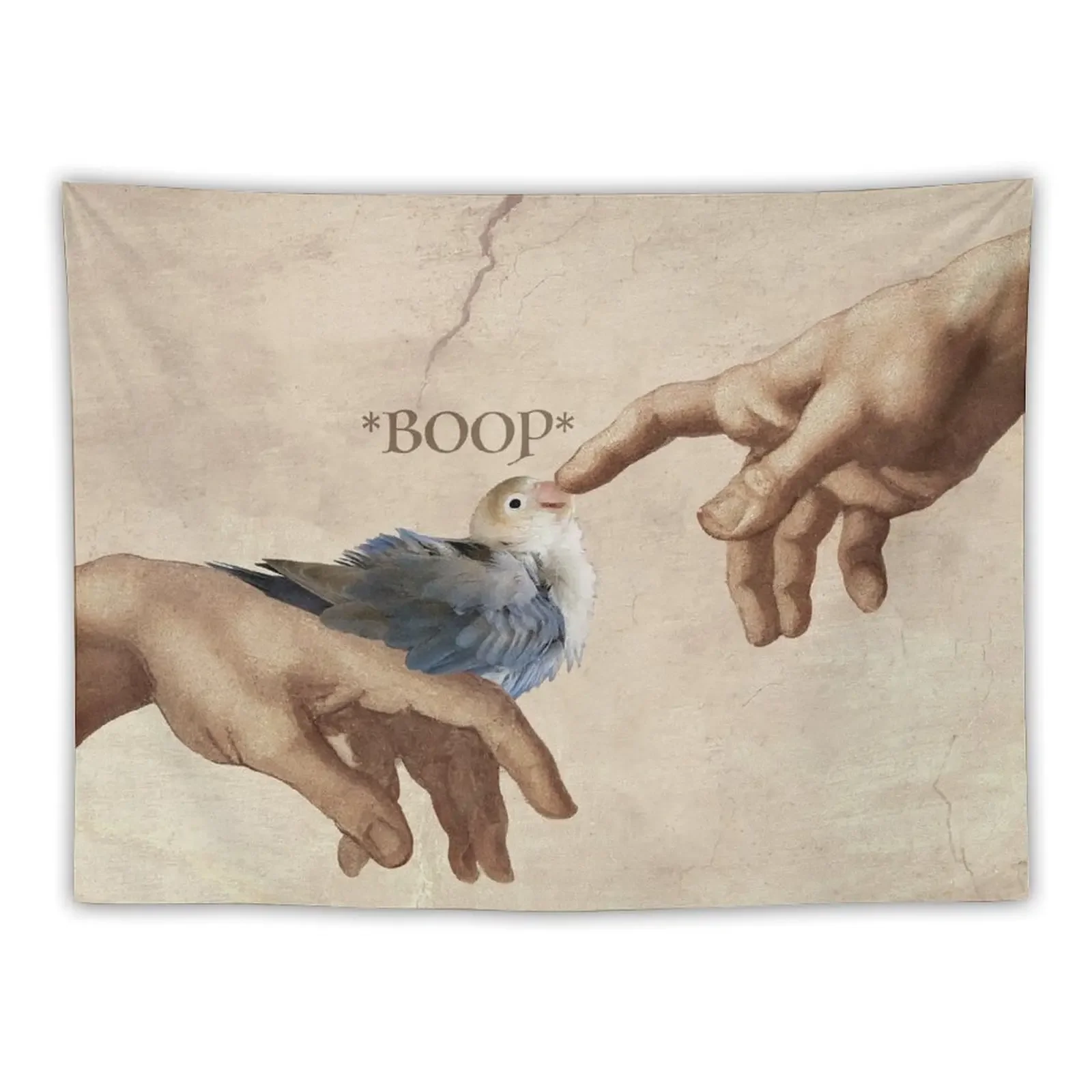 God and Bird - Jester the Lovebird BOOP Tapestry Home Decoration Accessories Decoration For Rooms Tapestry