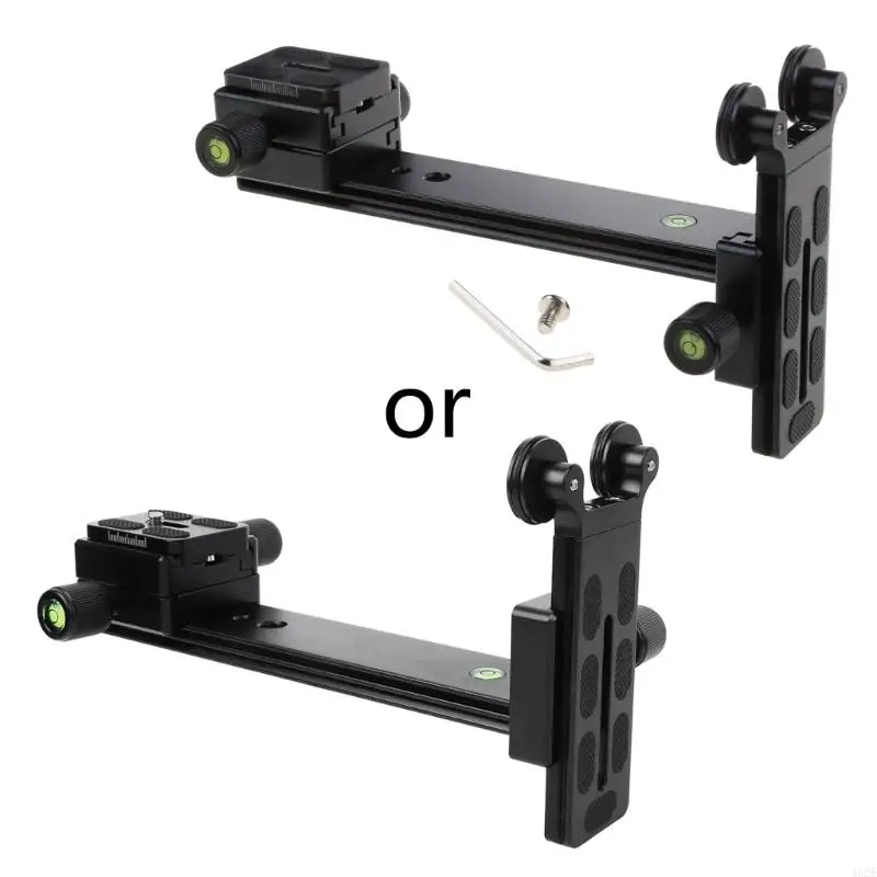 

L-200 Telephoto Lens Support Bracket Long-Focus Stand Holder with 1/4 & 3/8-inch Screw Thread for Tripod Ball for Head DSLR Came