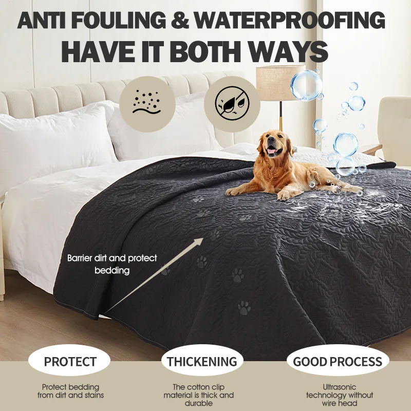 Waterproof Pet Bed Cover Sofa Protection Mat for Dogs Cats Mattress Furniture Protector Dirt-resistant Picnic Mat Crawling Mat