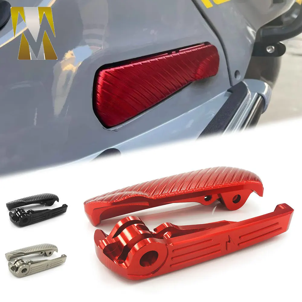 

Motorcycle Rear Foot Pedal Passenger Footrests Extended Compatible with Vespa GTS GTV 125 150 250 GTS300 HPE Accessories