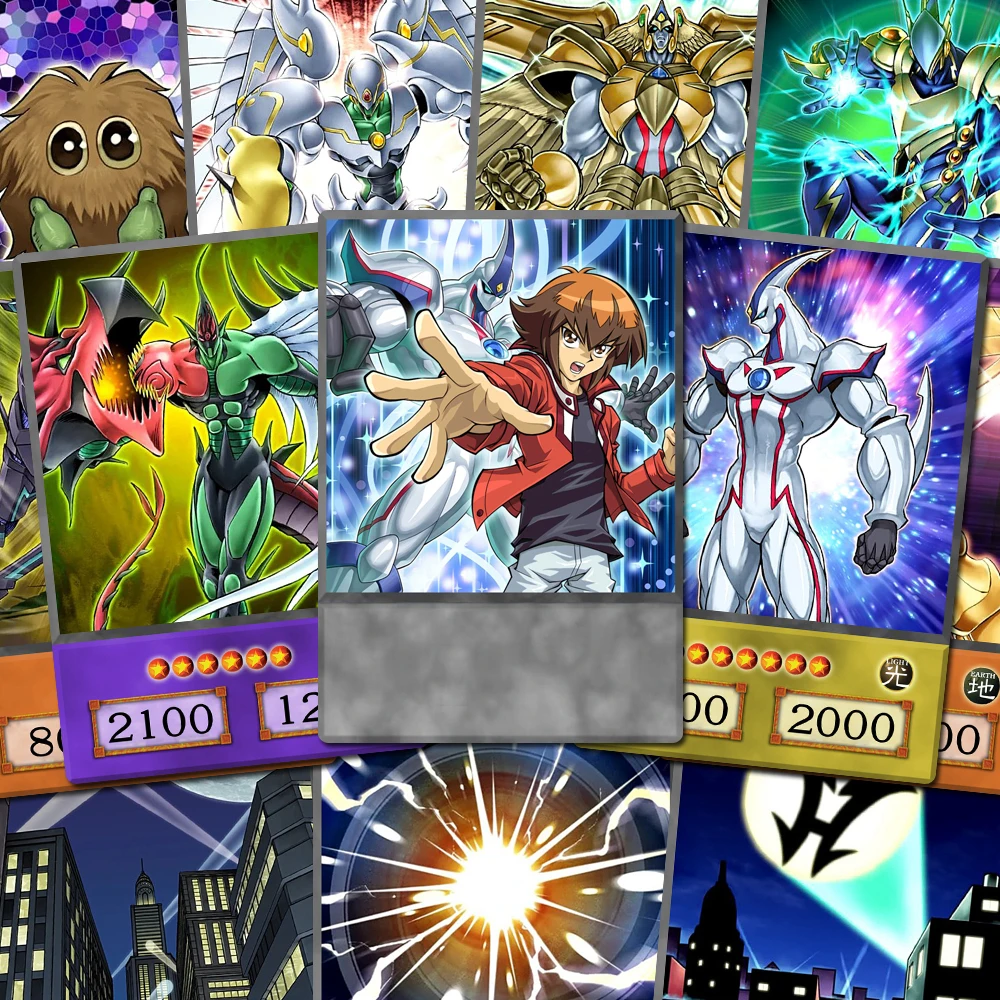 100pcs/set YGO-GX Jaden Yuki Classic Hero Themed Character Deck Nostalgia Orica Anime Style Paper Cards