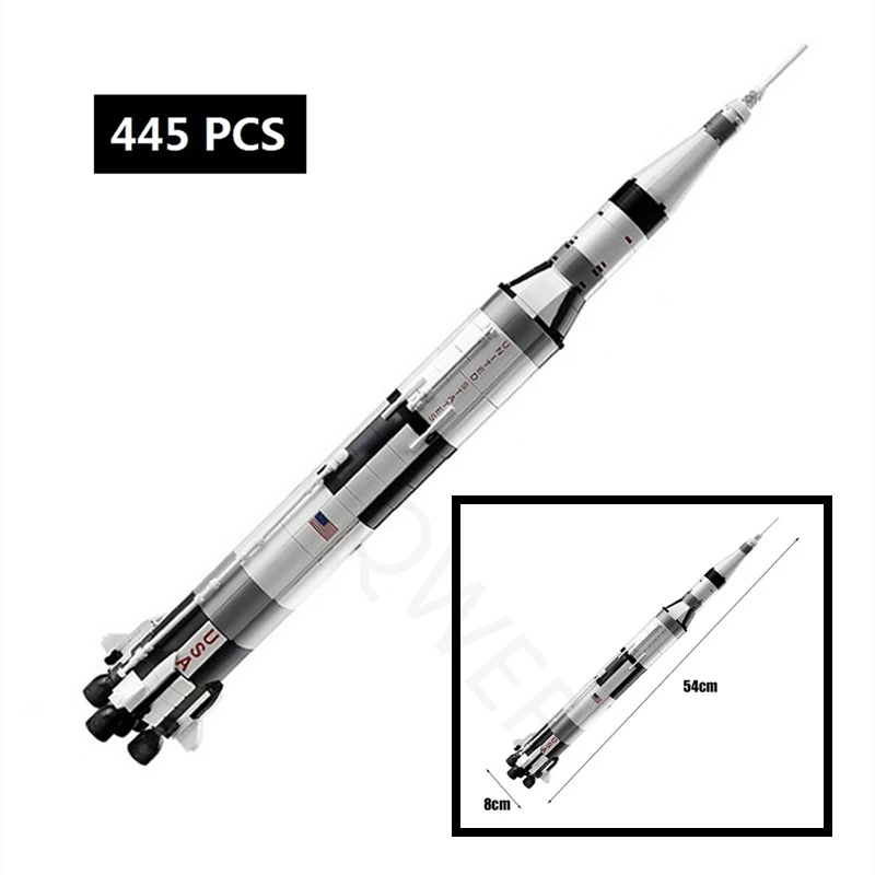 

18018 Apollo Saturn V 445 pcs PG-13002 креативные игрушки Apollos Saturns V модельные наборы 37003 MOC строительные блоки кирпичи детские подарки