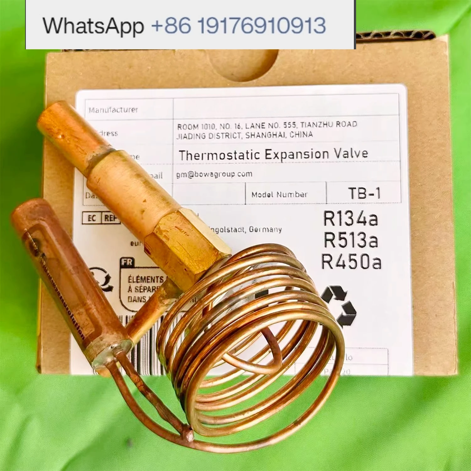 500W small cooling capacity compact R134 thermal expansion valve suitable for micro refrigeration equipment