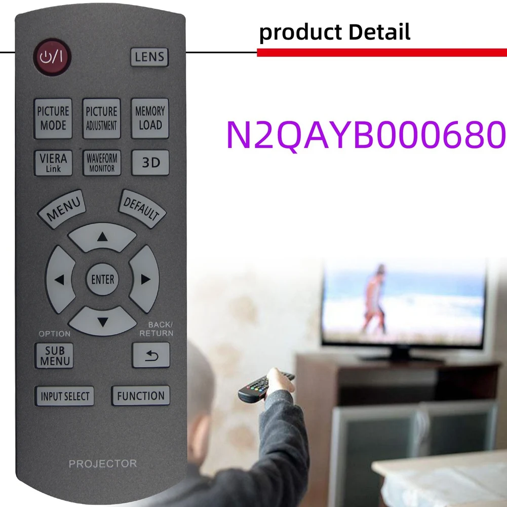 Controle remoto de substituição para projetor, N2QAYB000680, PT-AT5000E, PT-AT6000E, PT-AE7000, PT-AE8000, PT-AE8000EA