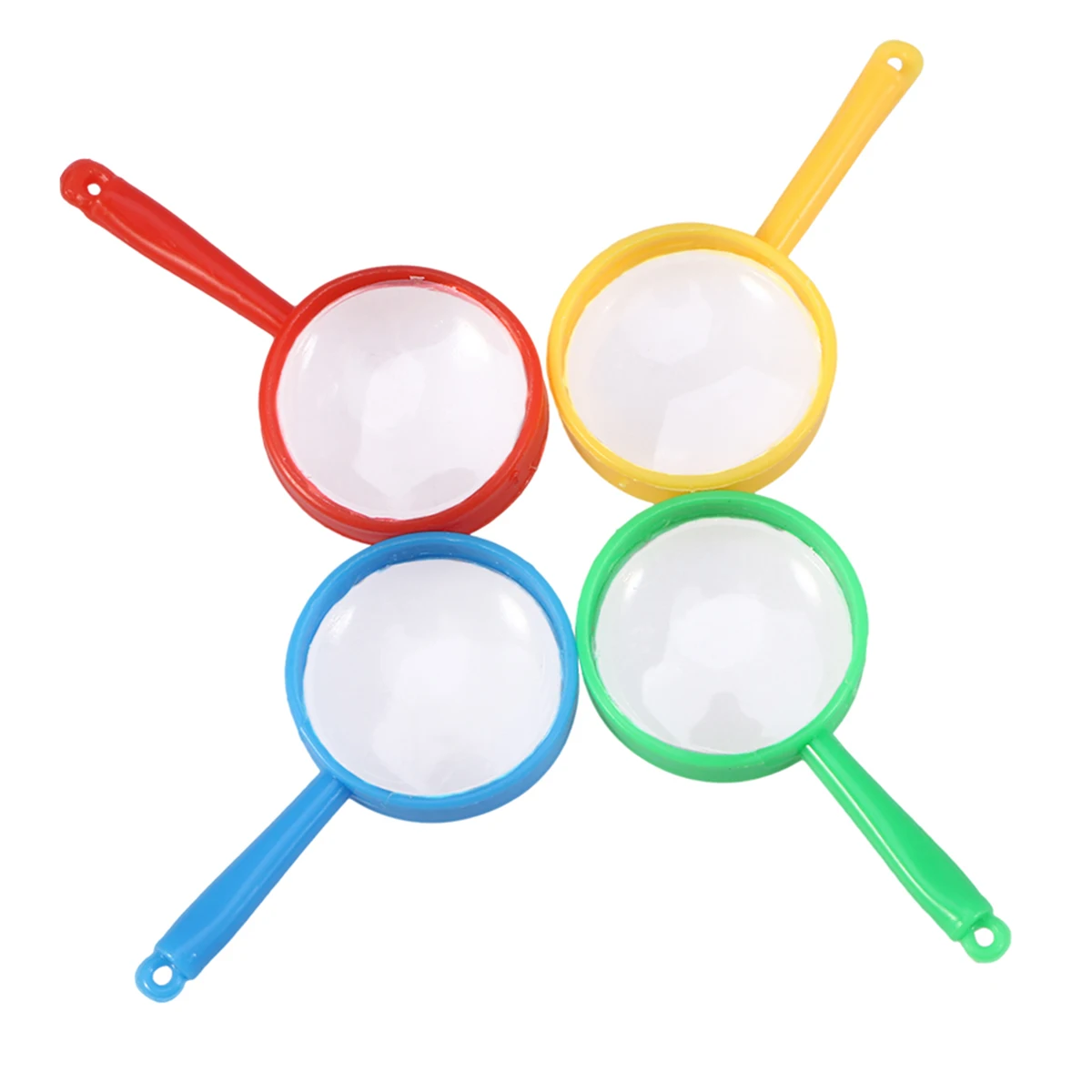 

48pcs Handheld Magnifying Glass Colorful Kids Portable Reading Magnifiers for Jewelry Stamps Coins Insects Observation Ideal
