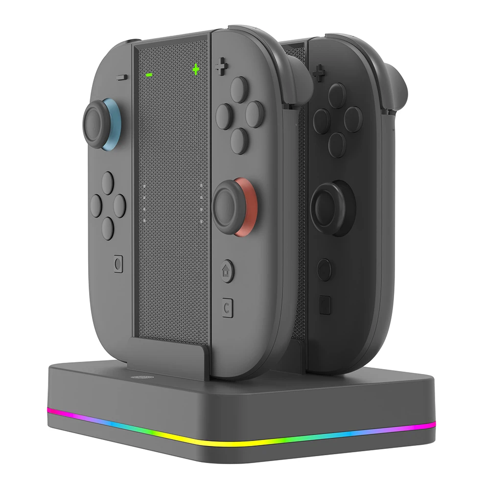 

Charger Stand Fast Charging Dock Station for Nintendo for Switch 2 Controller with Charging Cord&RGB Light Charger Stand Station