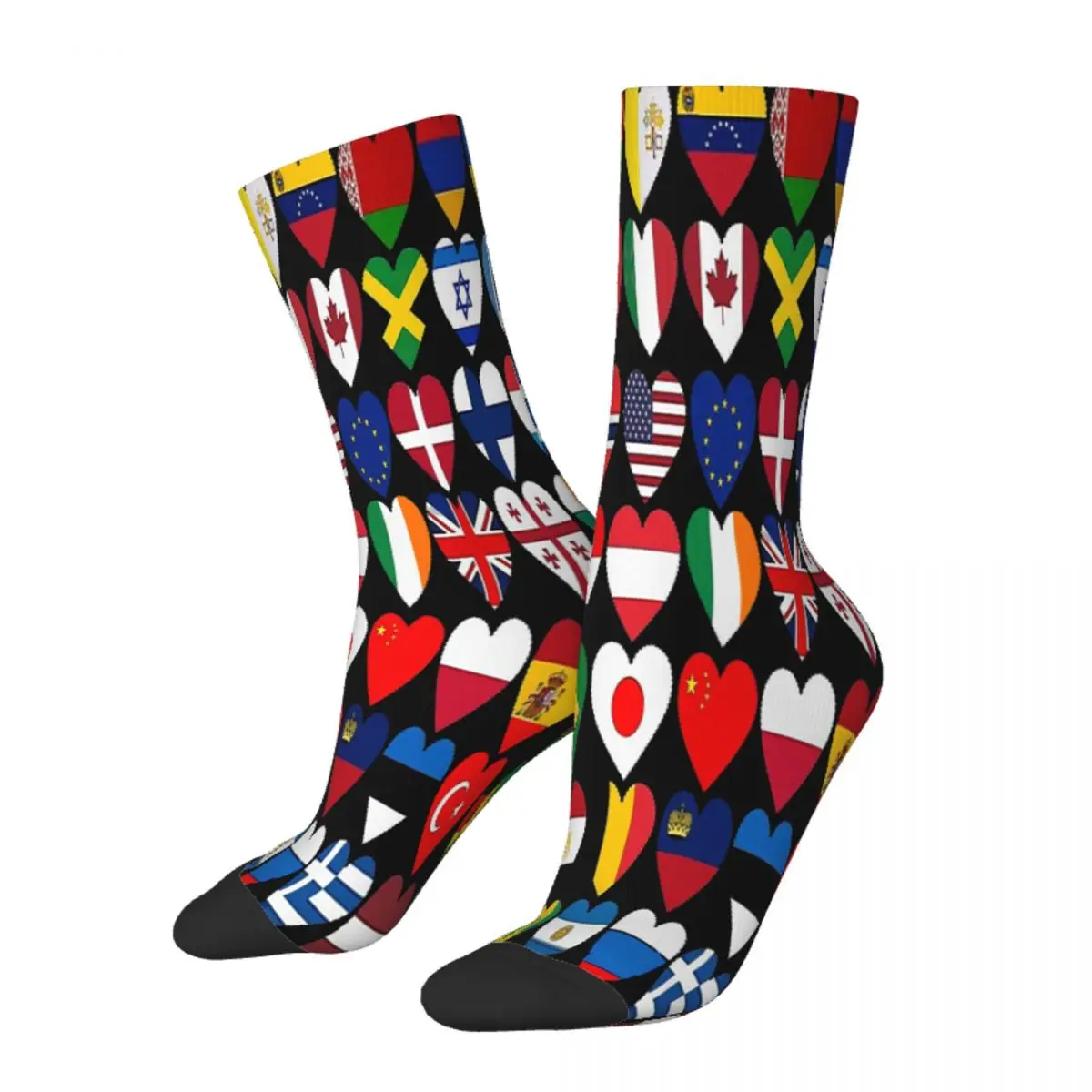 Yhe Countries Of The World International Gift National Flag Socks Male Mens Women Summer Stockings Hip Hop