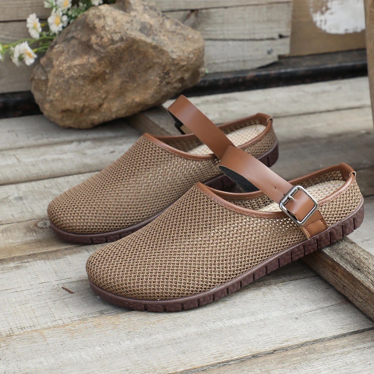Women's Shoes Summer 2025 Cheap Shoes Clearance Fast Shipping Fashion on-slip Net Shoes Wearing Outside Slippers