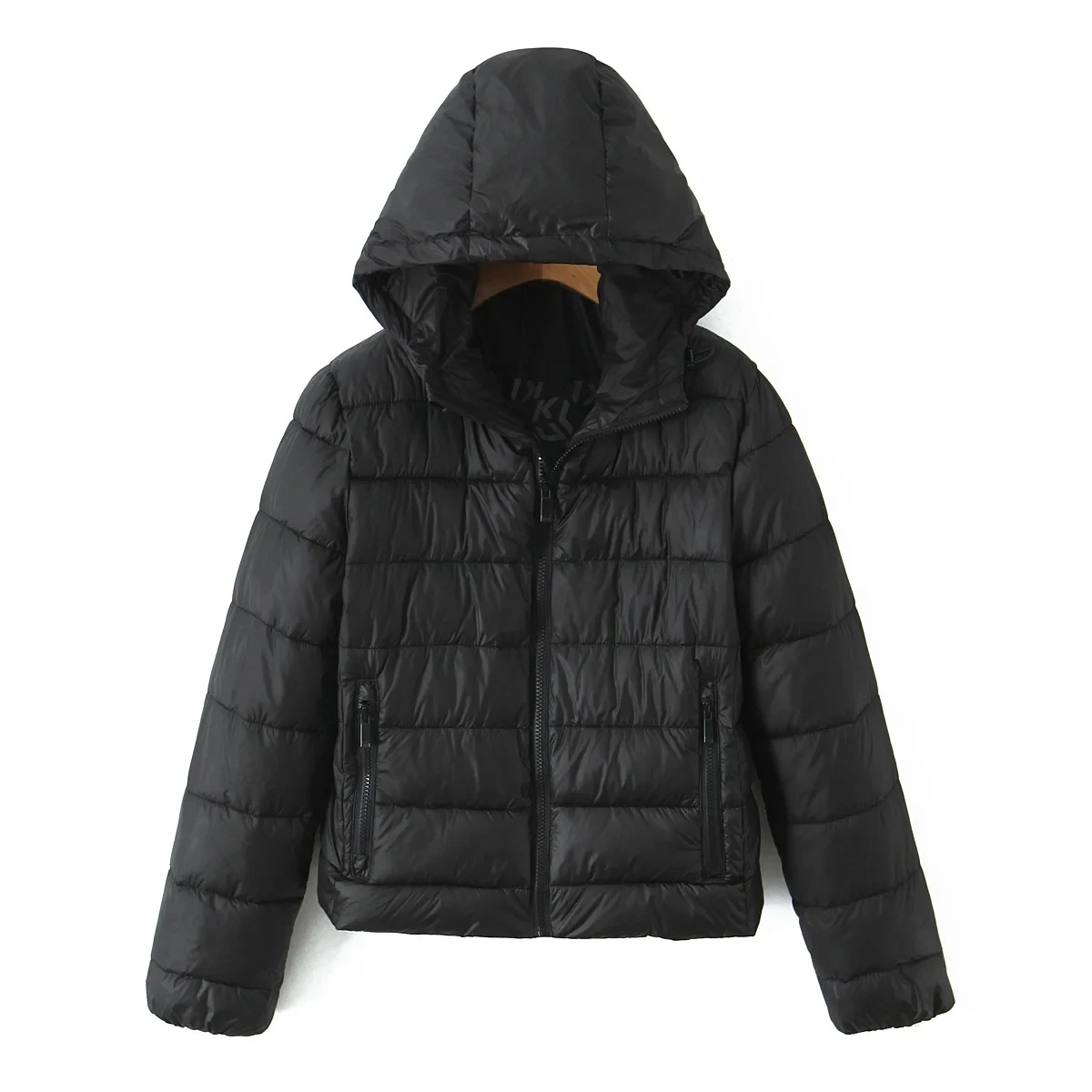 

Faionable Lightweight Windproof Warm Cotton Jaet Women's Sli All-Match Slim Fit Outerwear ort Coat Zipper Closure