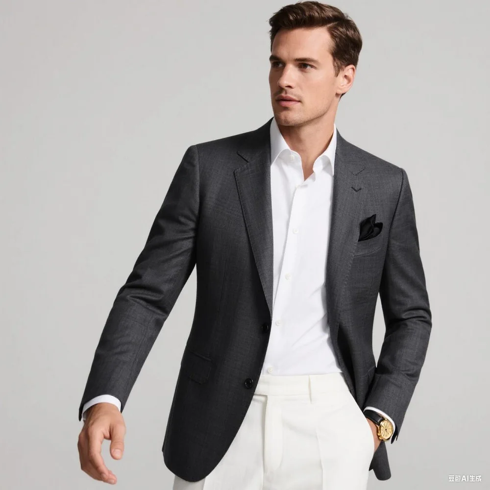 

Pink Blazer for Men Peak Lapel Single Breasted Dinner Jacket Elegant Smoking Slim Fit Suit One Coat for Wedding_Business