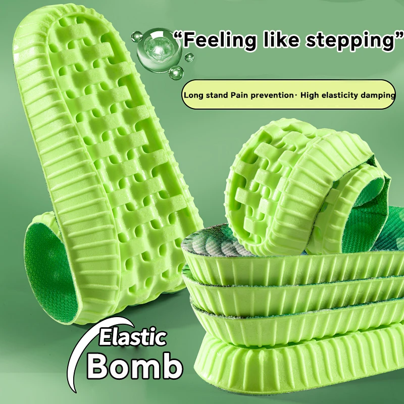 

Shock Absorption Sport Insoles Comfortable Breathable Deodorant Insole Arch Support Latex Soft Sweat Absorbing Running Feet Care