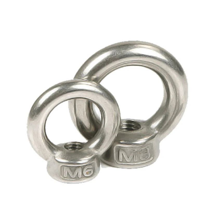 M3 M4 M5 M6 M8 M10 M12 304 Stainless Steel Lifting Eye Nuts/ Screw Ring Eyebolt Ring Hooking Nut Screws