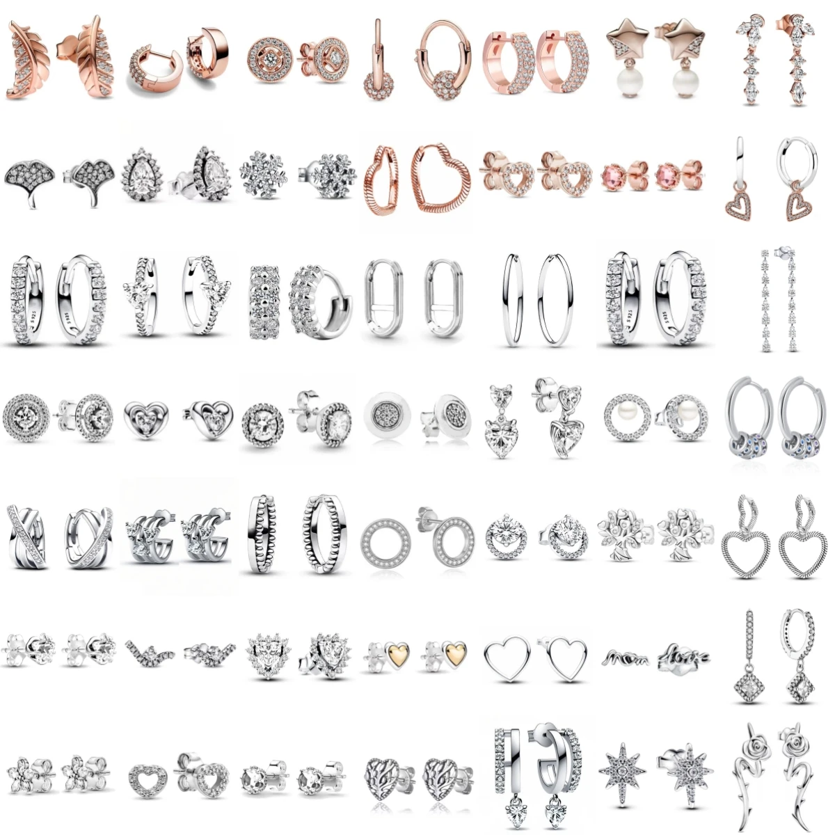Pendientes de plata de ley 925 con forma de rosa romántica, árbol genealógico, hojas de Ginkgo Biloba, joyería fina para boda, regalos, novedad de 2025