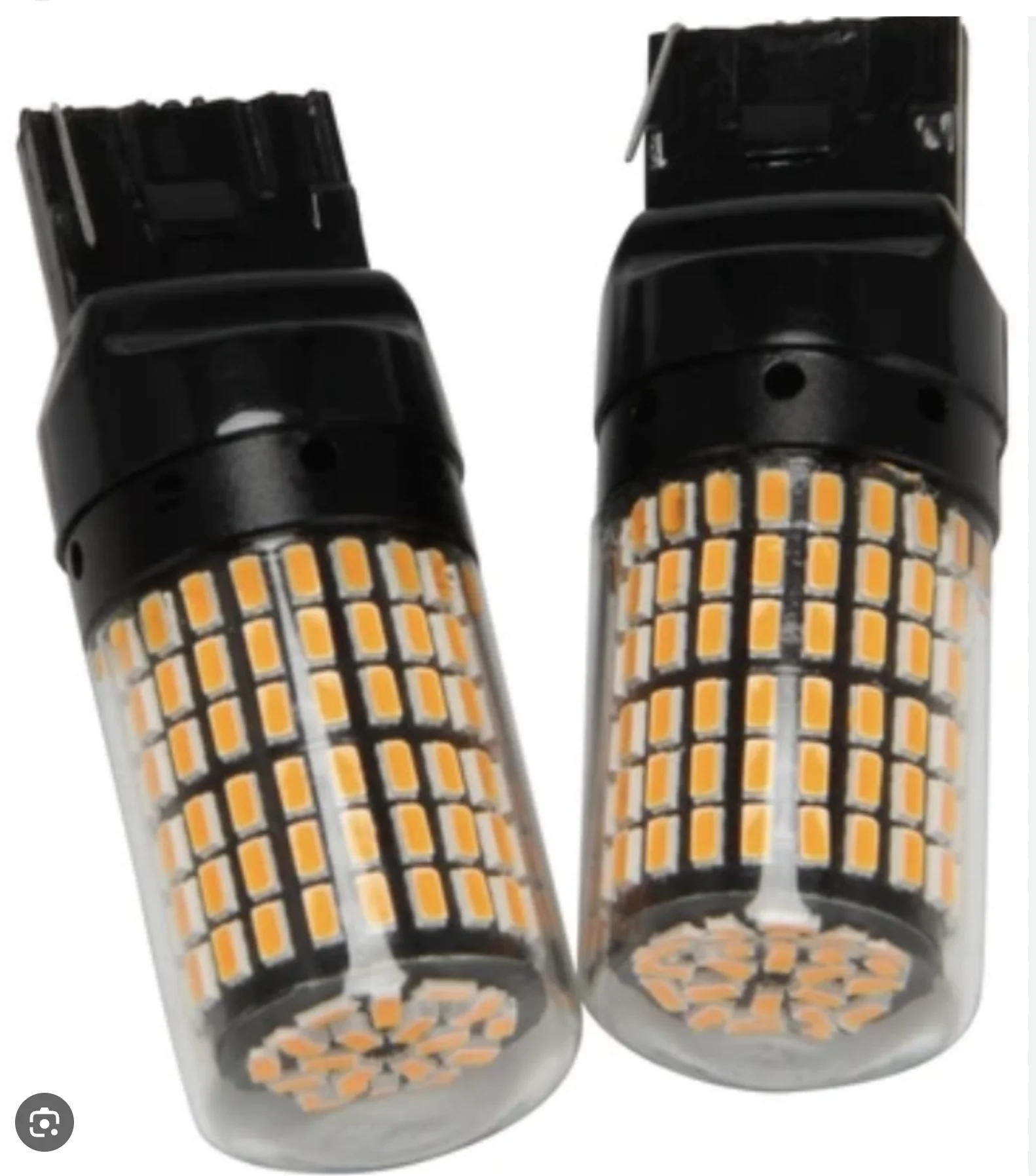 

Обновленные лампы заднего хода T20 7440 3014 SMD WHITE W21W 2025 года, без ошибок CANBUS, 2-контактные, 12В