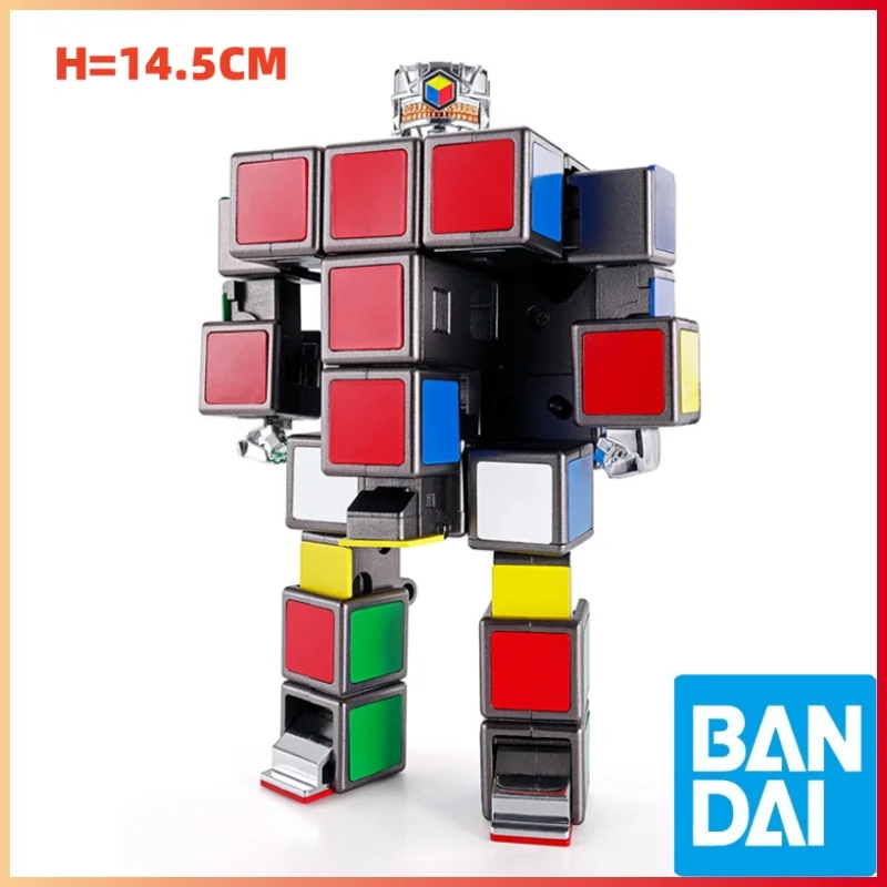 In Stock Original Bandai Spirits Chogokin Rubik'S Cube Anime Figure Action Figure Model Decoration Collection Series Toys