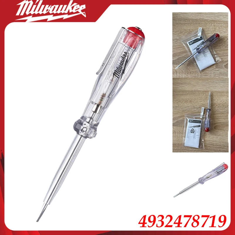 Milwaukee 4932478719 Voltage Tester Screwdriver, 100-250V AC Electrical Test Pen Detector