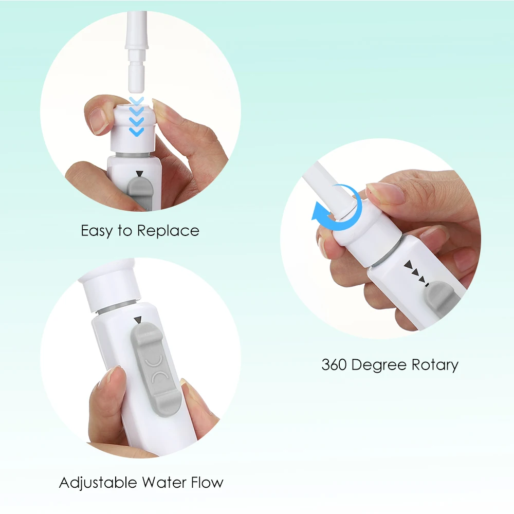 New Faucet Oral Irrigator Portable Teeth Cleaner Dental Water Flosser Pressure Adjustable Water Pick Jet Flossing No Charge Need