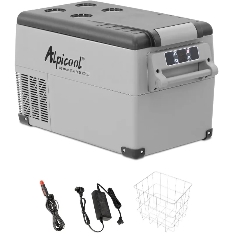 

Alpicool CF35 Portable Car Refrigerator,12 Volt Car Fridge Freezer, 32 Quart (30.6 Liter) Fast Cooling