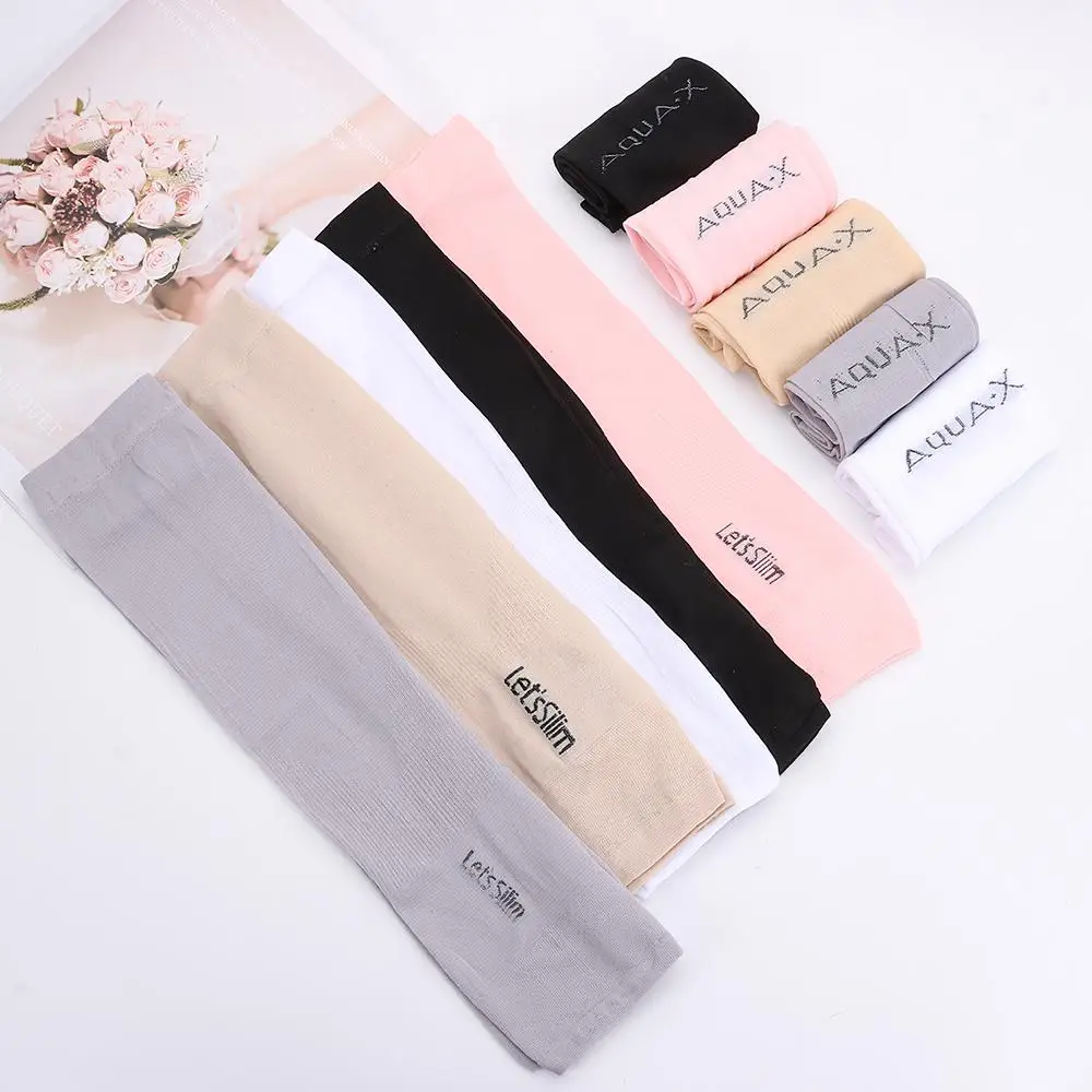 여름 멋진 팔 커버 남성 여성을위한 빠른 건조 얼음 실크 슬리브 썬 스크린 슬리브 사이클링 러닝 낚시 안티 uv 팔 슬리브