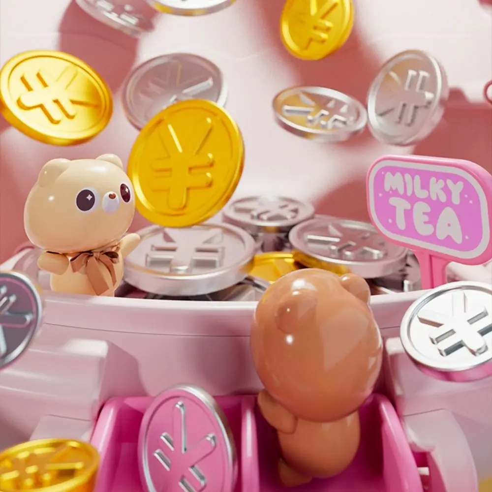 

Резервуар для хранения чашки с имитацией медведя, резервуар для хранения сбережений, дизайн животных, органайзер для денег, банка с мультяшным открывающимся горшком для хранения денег