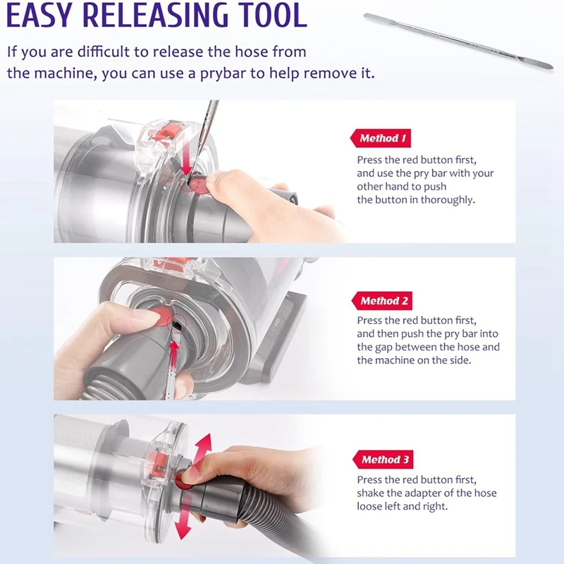 แปรงปัดฝุ่น + ท่อต่อแบบยืดหยุ่นสำหรับ Dyson V7 V8 V10 V11เครื่องดูดฝุ่น V15ทำความสะอาดตัวเองชิ้นส่วนขนแปรงอ่อนนุ่ม