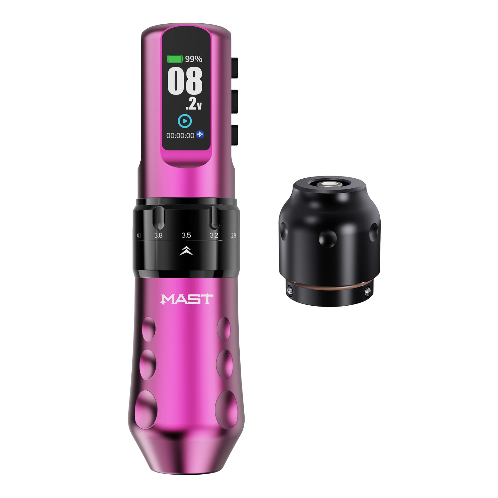 Mast Flip 4 Pro Volledige Draadloze Tatoeëerkit 7 Slagen (2,5-4,5 mm) 2 Batterijen 2000 mAh voor Lijnwerk Schaduw en Kleuring Tatoeëerspullen