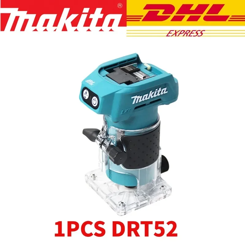 Nieuwe Makita DRT52 snoerloze compacte frees voor precisie-meerwerkzaamheden, kant- en sleufbewerking, 18V LXT