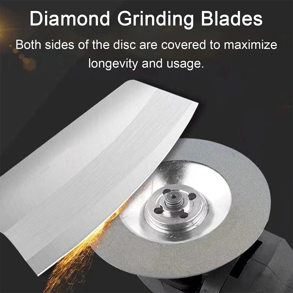 Diamond Grinding Disc 100mm Length Emery Material for Durability for Glass Tools Highly Resilient Angle Grinder Blade