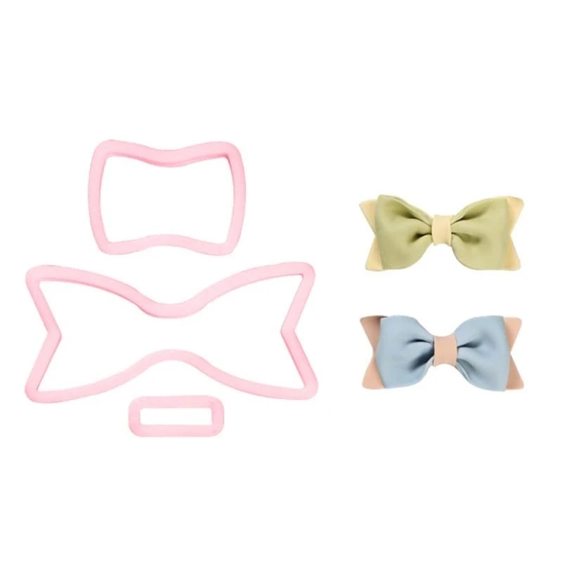 

Bowknots Shaped Cookie Moulds Plastic Cutting Molds Gift for Children and Adult