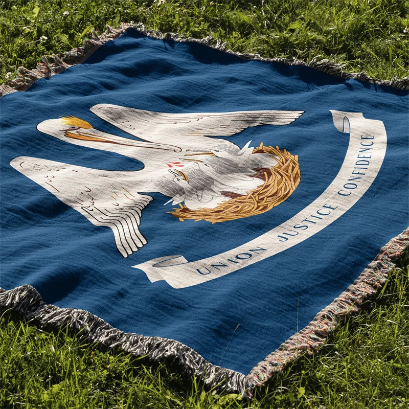 

Aertemisi Louisiana Соединенные Штаты Америки Жаккардовое тканое одеяло с бахромой