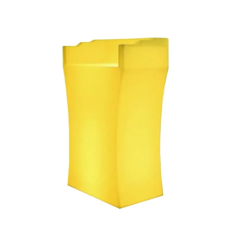 Beauty Salon LED Rechargeable Reception Table Glowing Cash Counter Spa Reception Desk Waterproof Lighted Up Bar Coffee Table